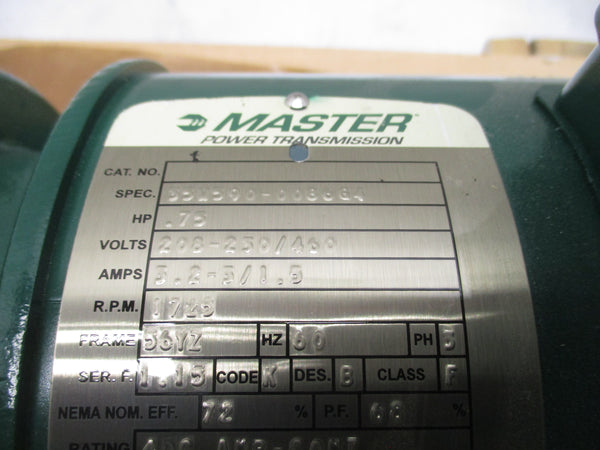 MASTER POWER TRANSMISSION FC56WG16A 208-250/460V 5.2-3/1.5A NSMP