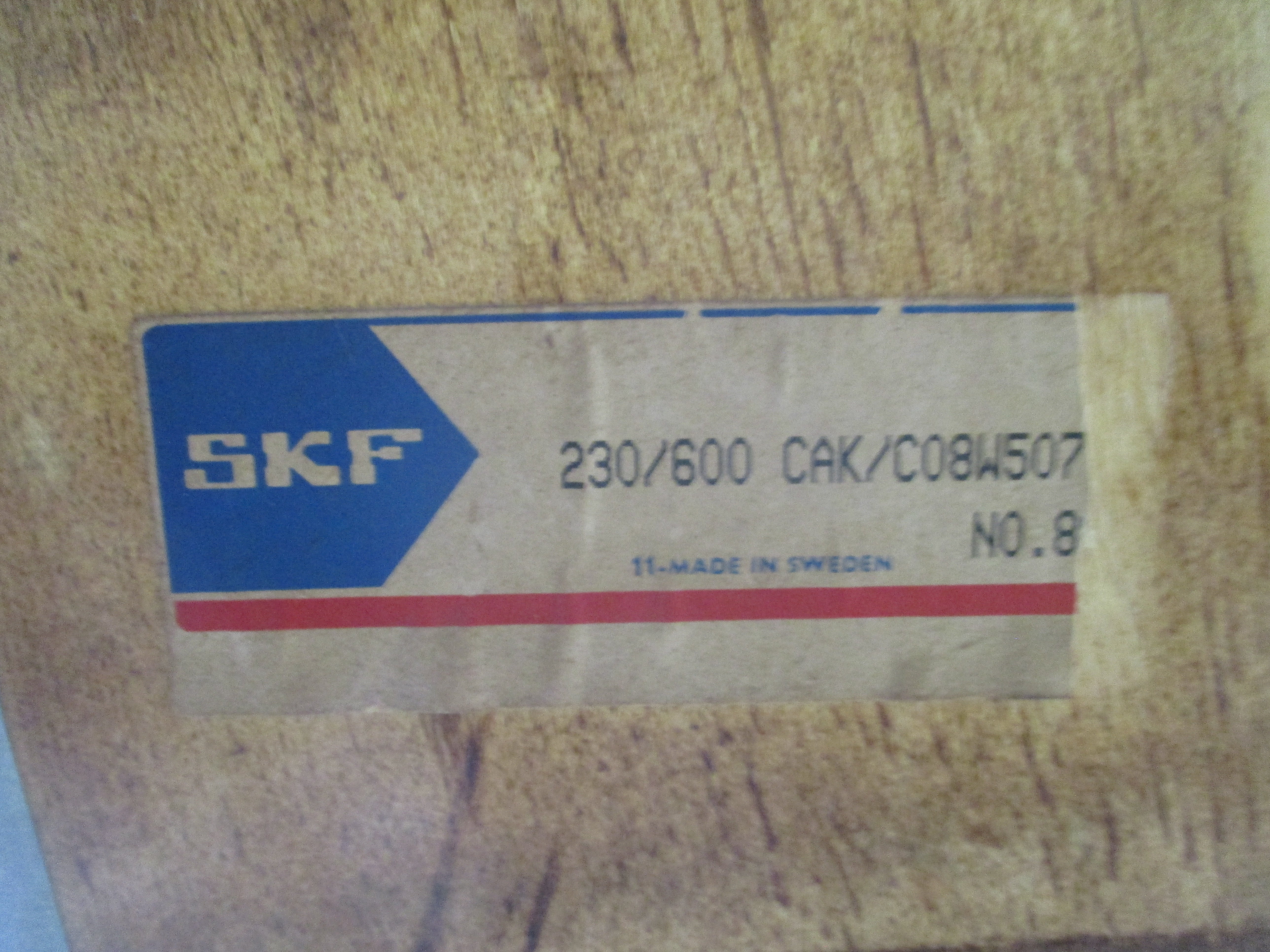 SKF 230/600CAK/C08W507 NSMP
