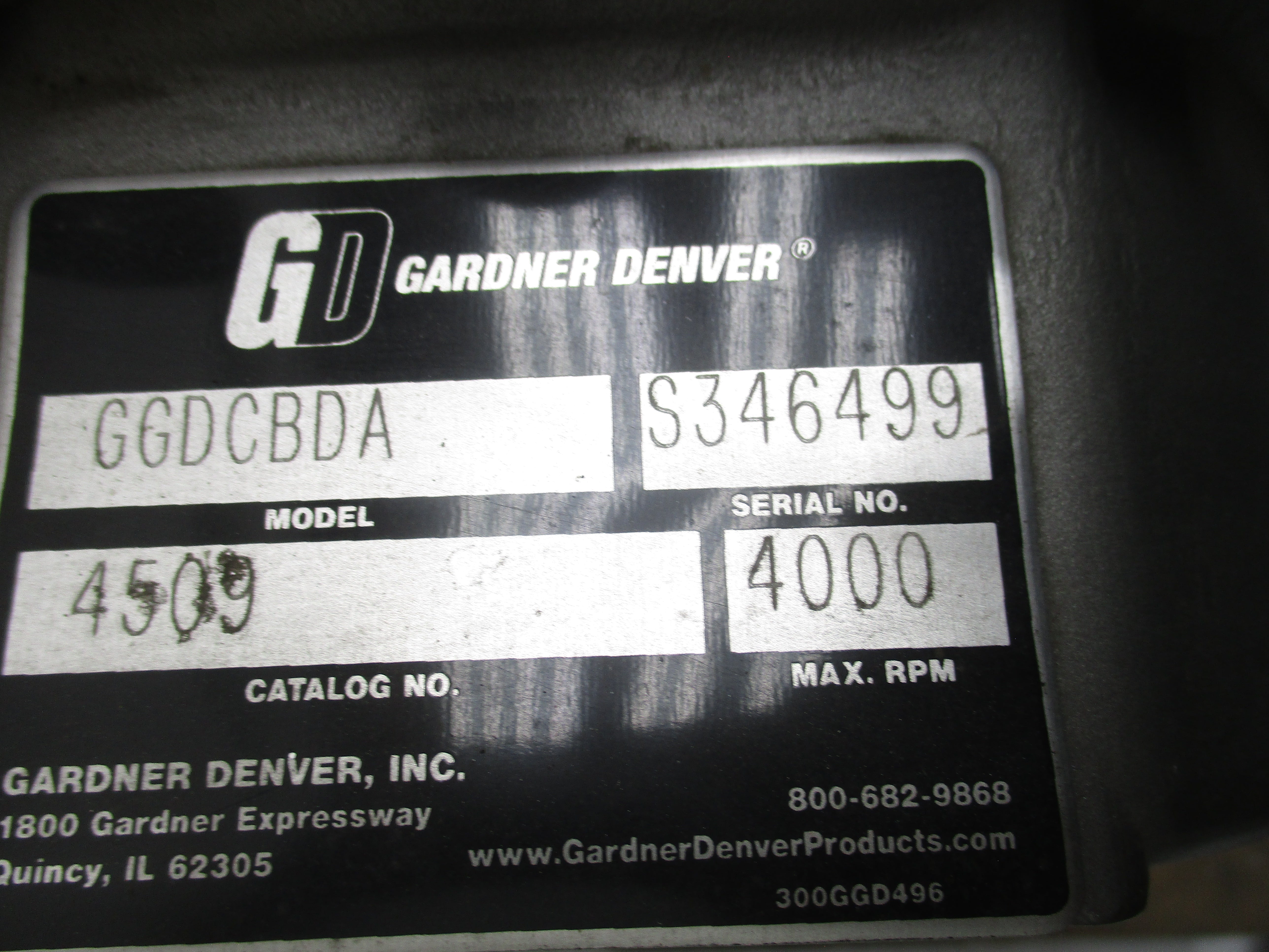 GARDNER DENVER GGDCBDA 4509 NSNP