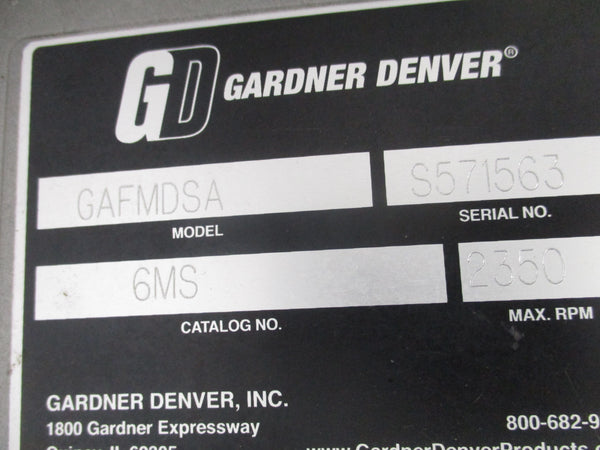 GARDNER DENVER GAFMDSA 6MS NSMP