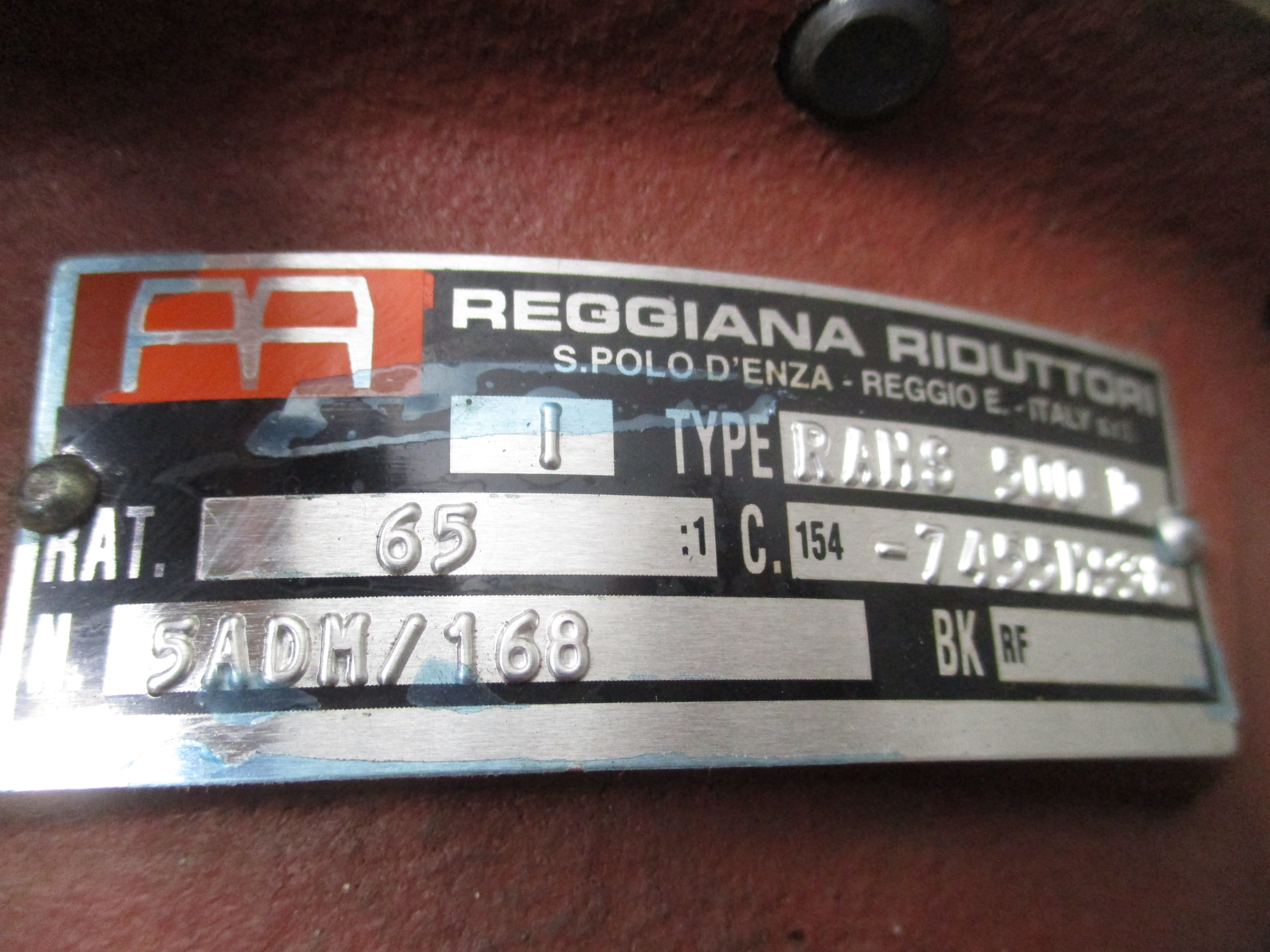 REGGIANA RIDUTTORI RAHS500D UNMP