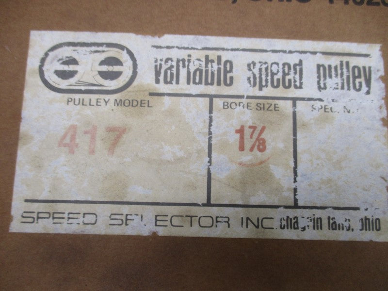 SPEED SELECTOR 417-100 NSMP