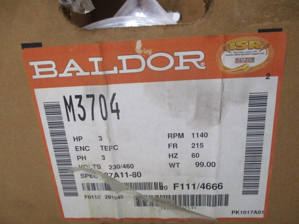BALDOR M3704 230/460V 9.6/4.8A NSMP