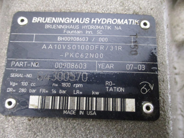 BRUENINGHAUS HYDROMATIK AA10VS0100DFR/31R-PKC62N00 00908603 NSNP