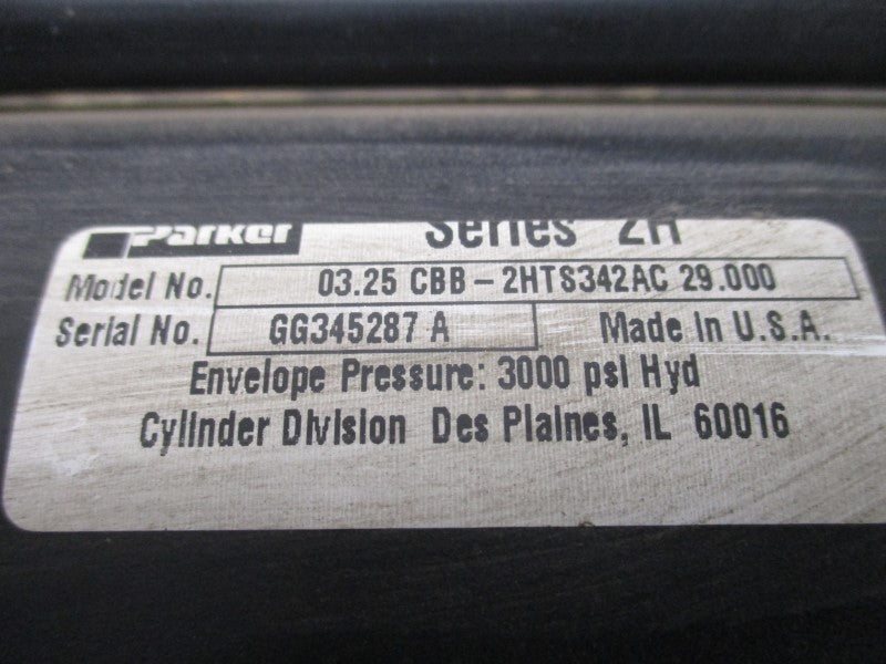 PARKER 03.25CBB-2HTS342AC29.000SER. 2H 3000PSI NSNP