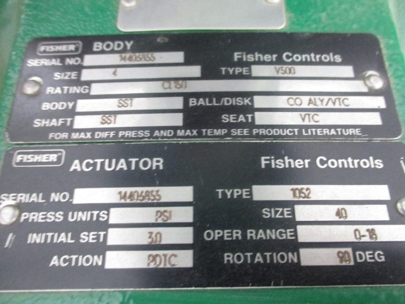 FISHER V5001052 0-18PSI NSNP