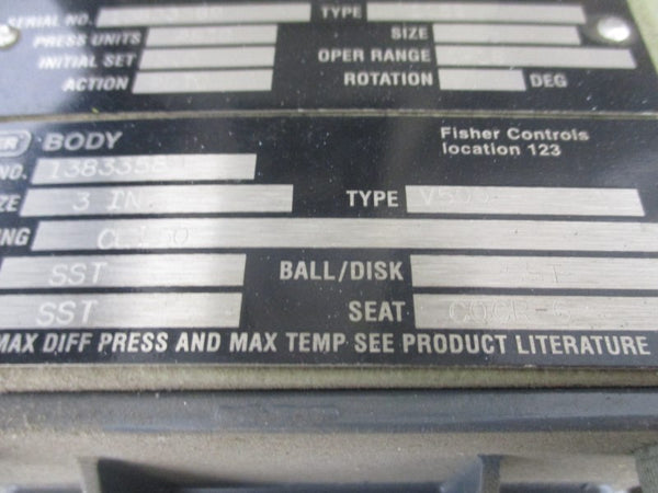 FISHER V5001052 1052 3" SIZE 40 0-18PSI UNMP