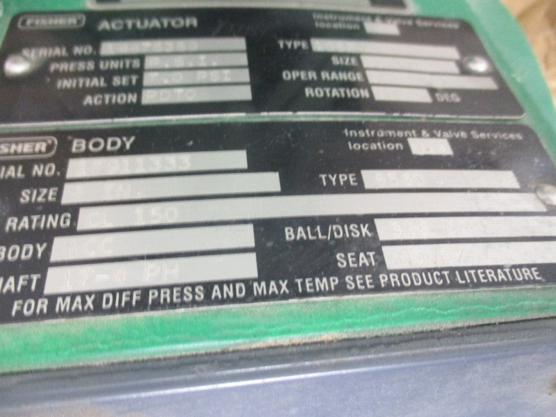 FISHER 1052 SIZE 60 8560 0-33PSI 5" UNMP