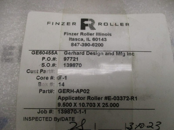 FINZER ROLLER GERH-AP02 9.50 X 10.703 X 25.00 NSNP