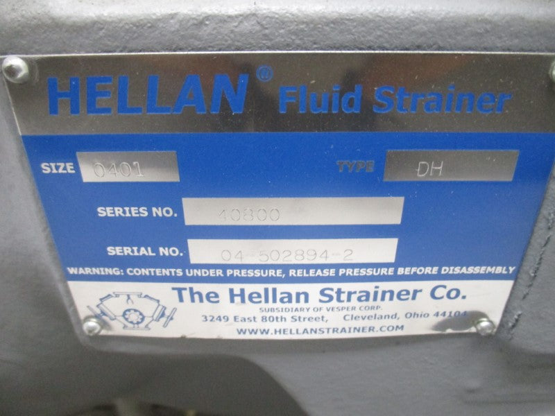 HELLAN STRAINER TYPE DH SIZE 0401 SERIES 40800 NSNP