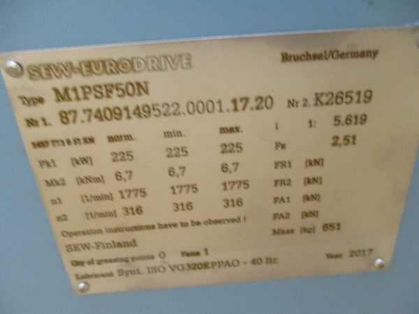 SEW-EURODRIVE M1PSF50N NSMP