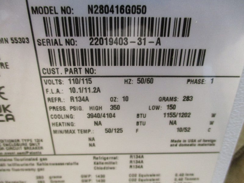 NVENT N280416G050 110/115V 10.1/11.2A 150-350PSI NSMP