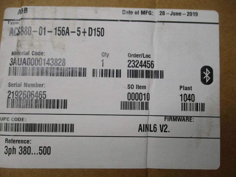 ABB ACS880-01-156A-5+D150 380/500V 156A NSMP