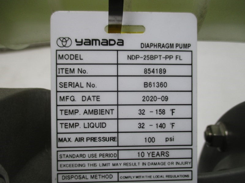 YAMADA NDP-25BPT-PP-FL 854189 100PSI NSMP