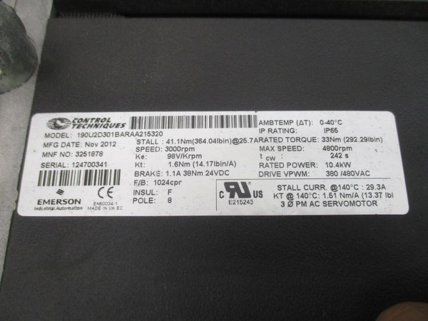 CONTROL TECHNIQUES 190U2D301BARAA215320 380/480VAC NSNP