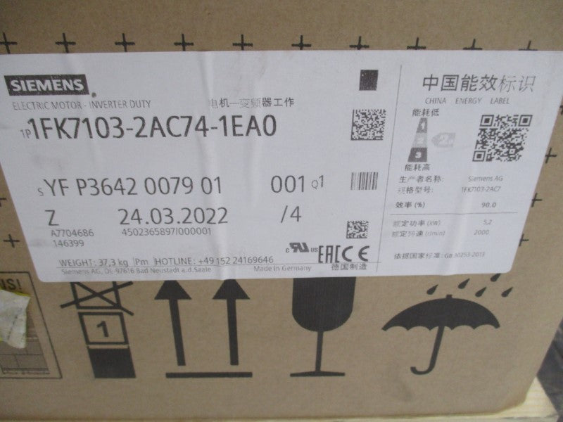 SIEMENS 1FK7103-2AC74-1EA0 NSFS