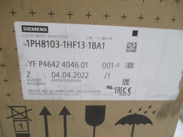 SIMENS 1PH8103-1HF13-1BA1 NSFS