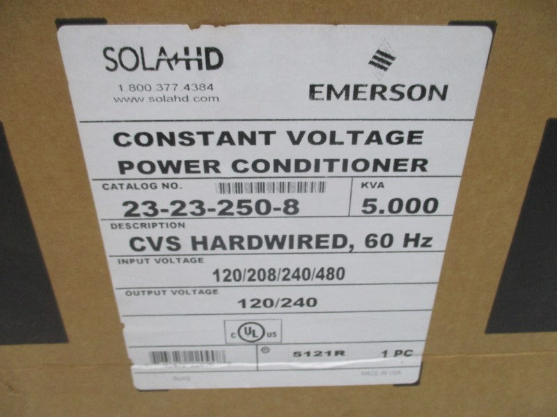 EMERSON 23-23-250-8 120/208/240/480 58.0/31.5/29.0/14.2 NSMP