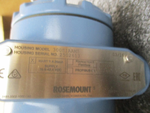 ROSEMOUNT 3051SAL1CD2AA1A1010DFF72DA00M5 10.5-42.4VDC NSMP