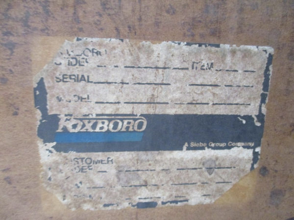 FOXBORO 8310-SIBA-TSJ-G SER. 8300 240PSI NSMP