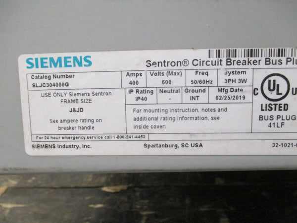 SIEMENS SLJC304000G 600V 400A NSNP