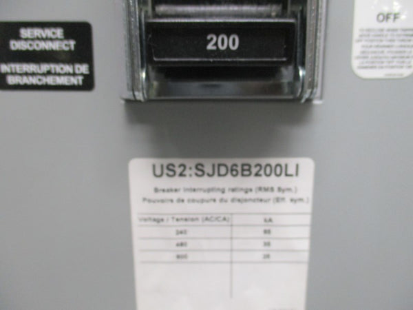 SIEMENS E3RSJD6B200LINC SER. E 600VAC 200A NSNP