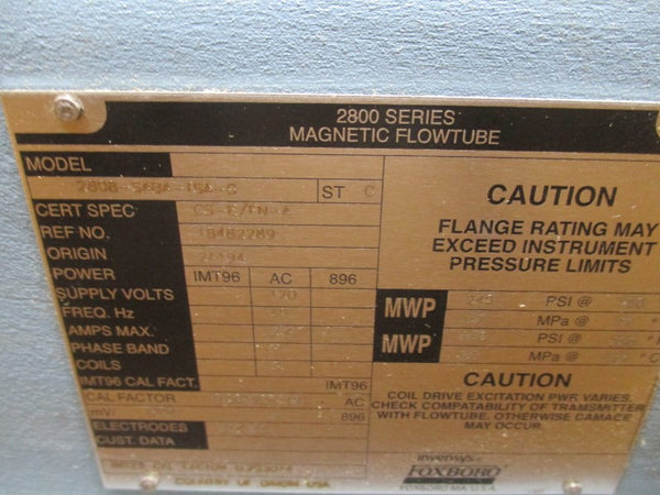 FOXBORO 2808-SABA-ISA-G SER. 2800 120VAC 24A 160-240PSI NSMP