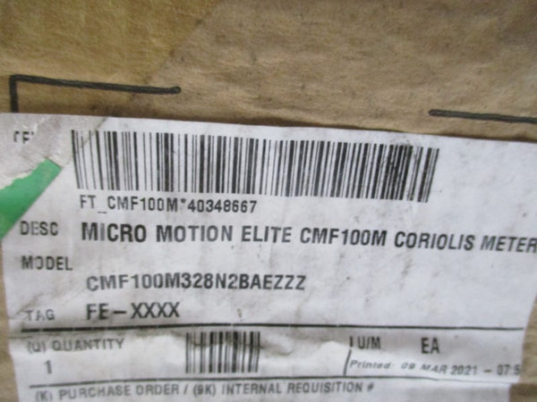 MICRO MOTION CMF100M328NBAEZZZ 17.3V NSMP