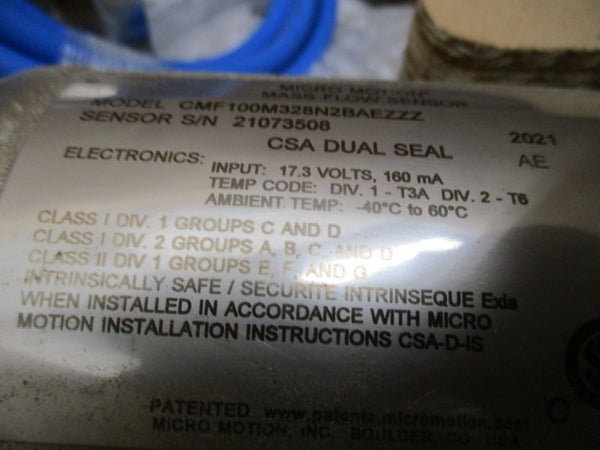 MICRO MOTION CMF100M328NBAEZZZ 17.3V NSMP