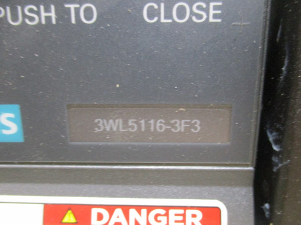SIEMENS 3WL5116-3CB32-1AA2 480V 1600A NSMP