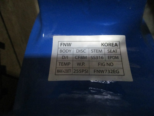 BUTERFLY VALVE DN250 10" W/ HANDLE  FNW732EG 255PSI NSNP