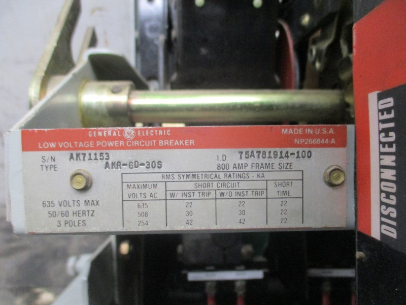 GE AKR-6D-30S WITH AKR3SC3F0804  635V 800A NSNP