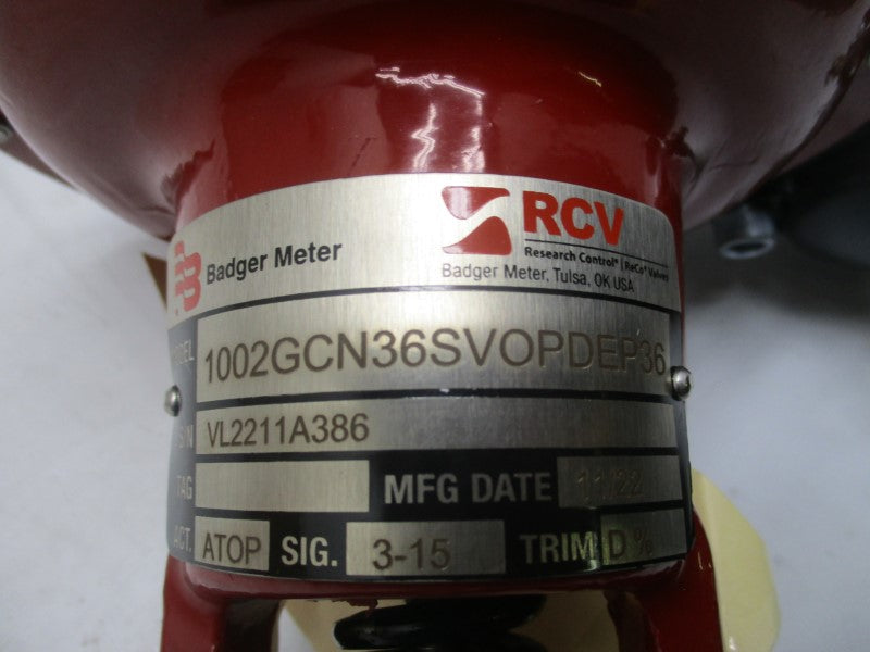 BADGER METER 1002GCN36SVOPDEP36 500PSI NSMP