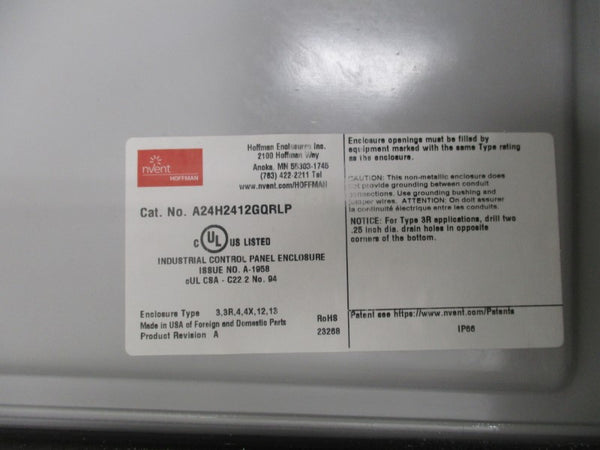 HOFFMAN A24H2412GQRLP NSMP