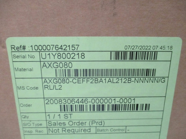 YOKOGAWA AXG080-CEFF2BA1AL212B-NNNNN/GRL/L2 NSMP