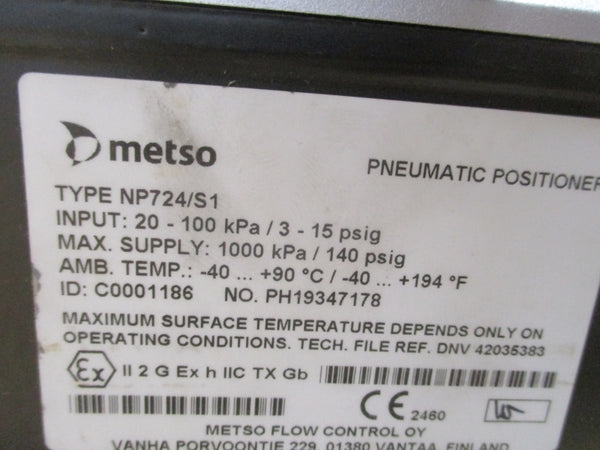 METSO RECA04C33STY WITH NP724/S1 5500B1CU9/35L 123PSI NSNP