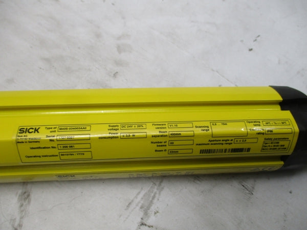 SICK M40S-034003AA0 1200061 F/W V1.10 24VDC NSMP