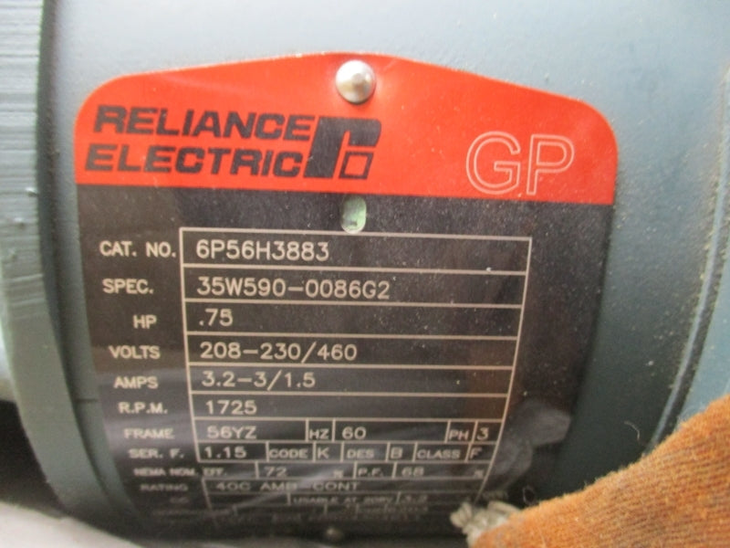 DODGE 079165-14-GS 6P56H3883 RPM 1725 208-230/460V 3.2-3/1.5A NSMP