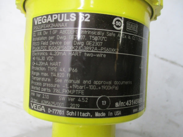 VEGAPULS PS62.UFEAK2HANAX 9.6-30VDC NSMP