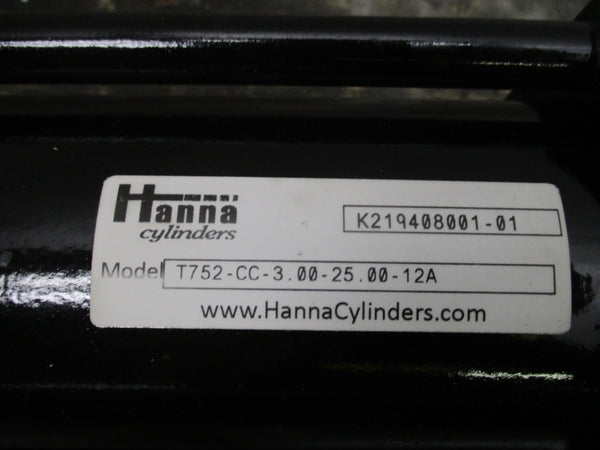 HANNA CYLINDERS T752-CC-3.00-25.00-12A NSNP