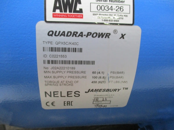 JAMESBURY QPX5C/K40C C0221553 100PSI NSNP