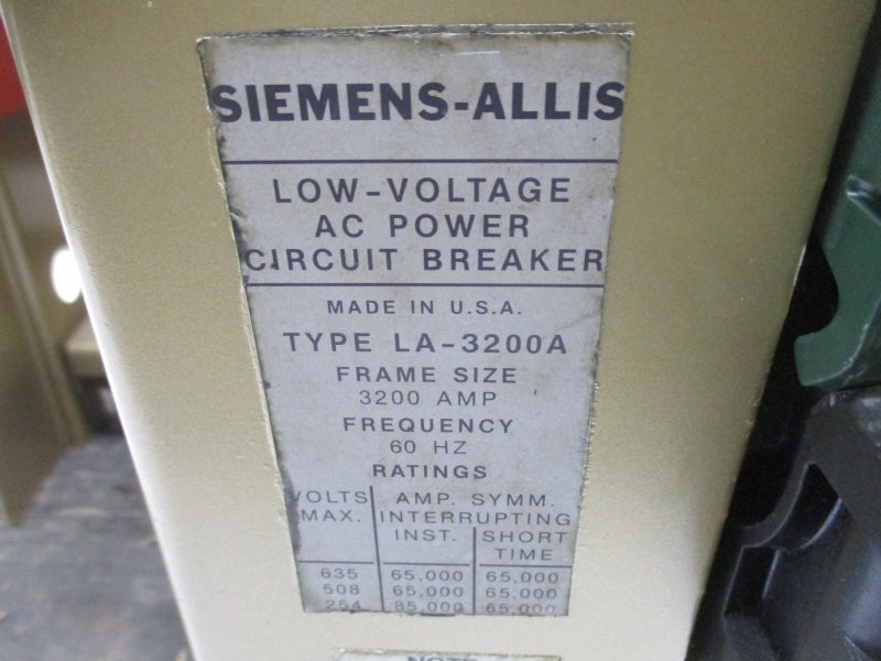 SIEMENS A-3200A 635V 3200A UNMP