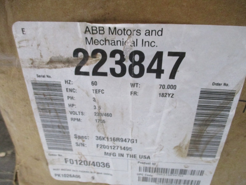 LIGHTNIN 223847 230/460V 9.2/4.6A NSMP