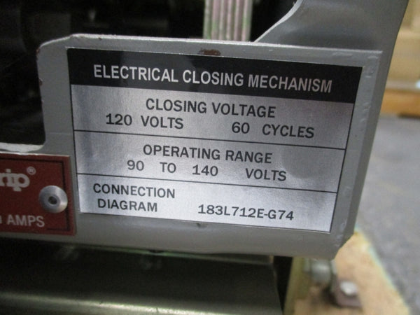 GENERAL ELECTRIC AKRU-10D-30 LSI TRIP UNIT A208LSIG 600VAC 800A NSNP