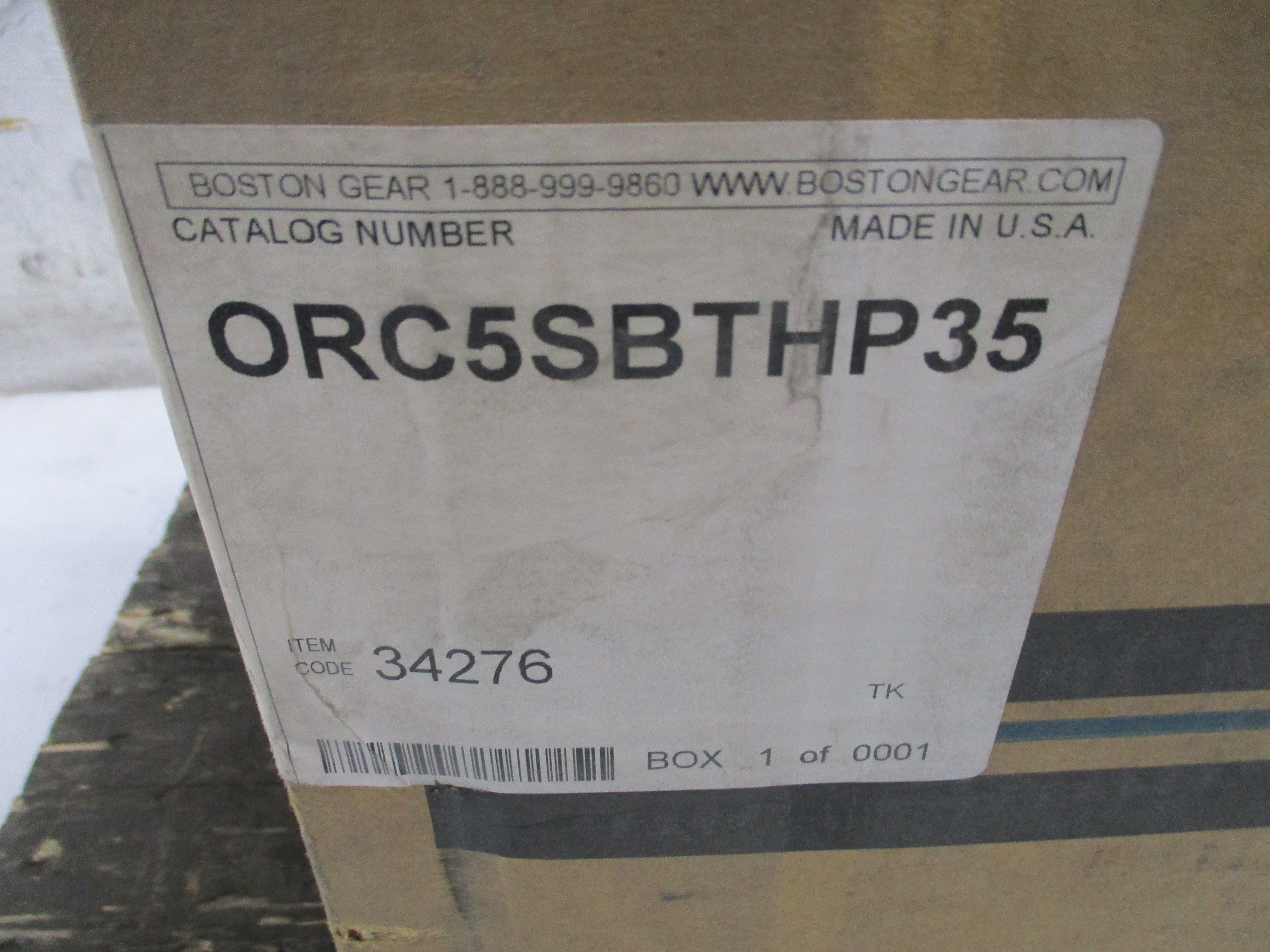 BOSTON GEAR ORC5SBTHP35 34276 NSMP