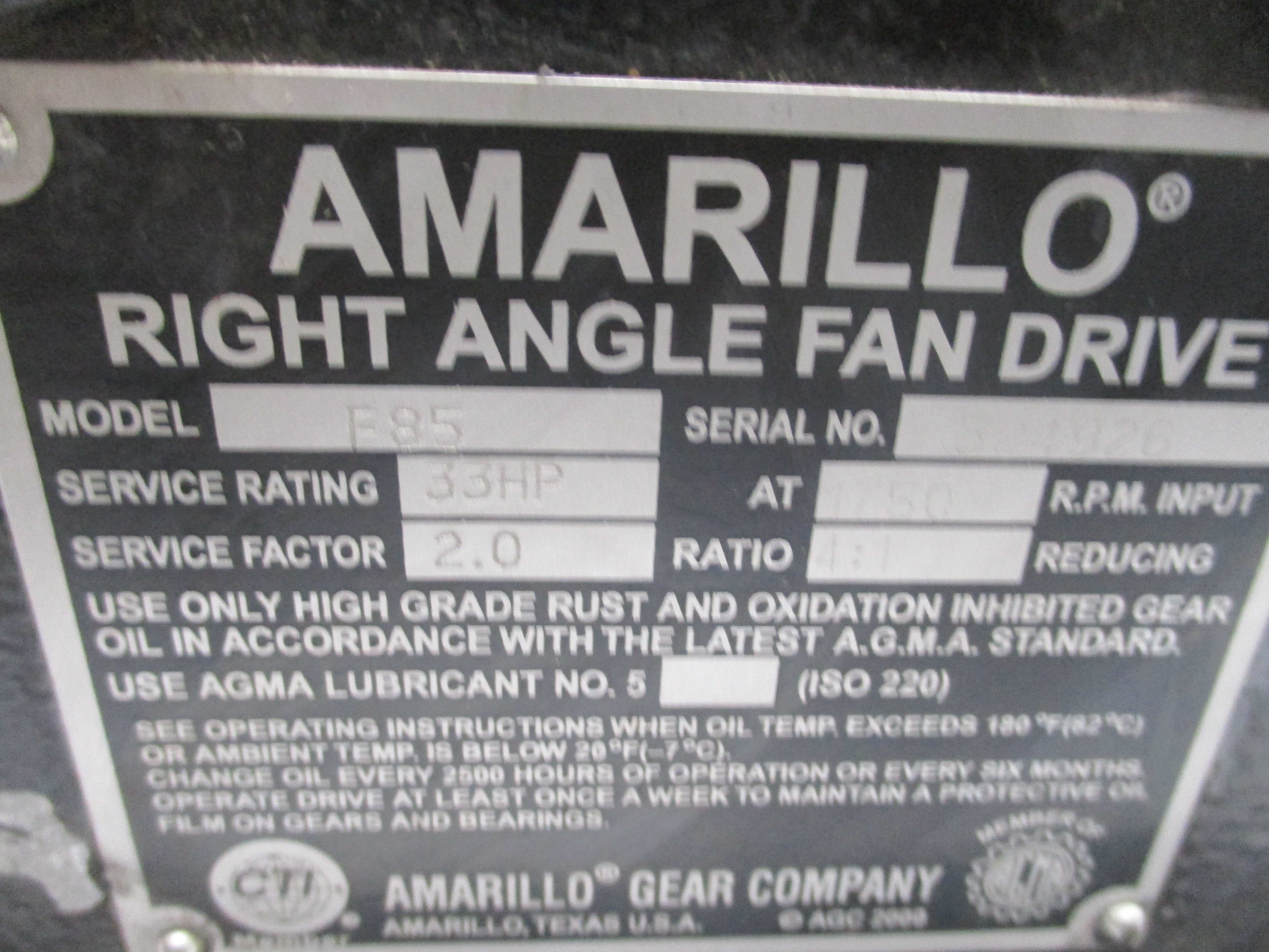AMARILLO F85 NSNP