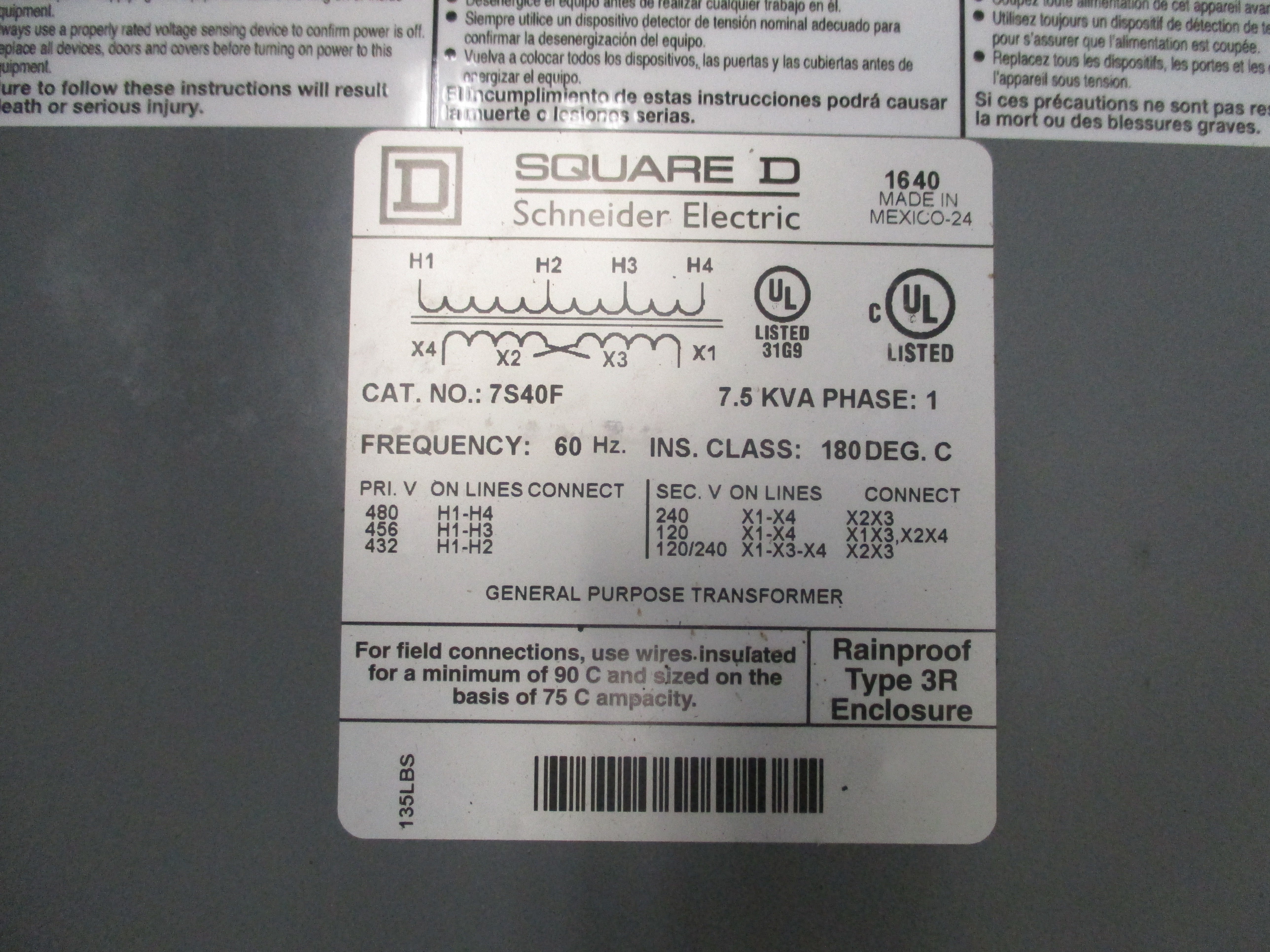 SQUARE D 7SF40F 480V NSMP