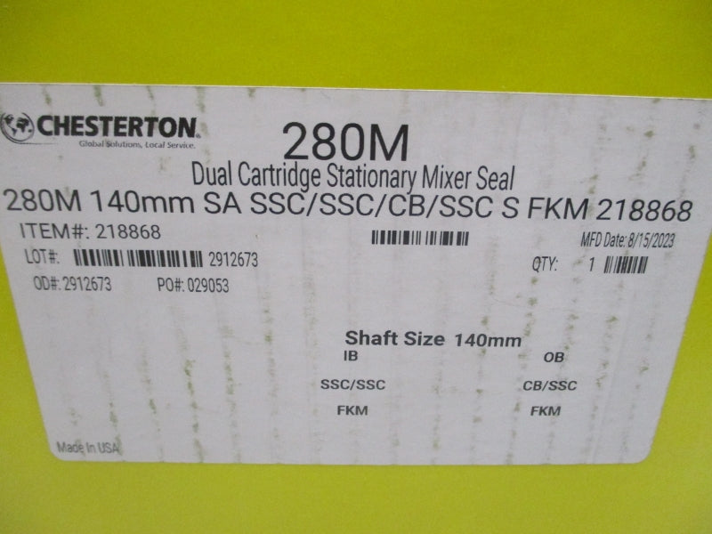 CHESTERTON 280M SHAFT SIZE 140MM  NSMP