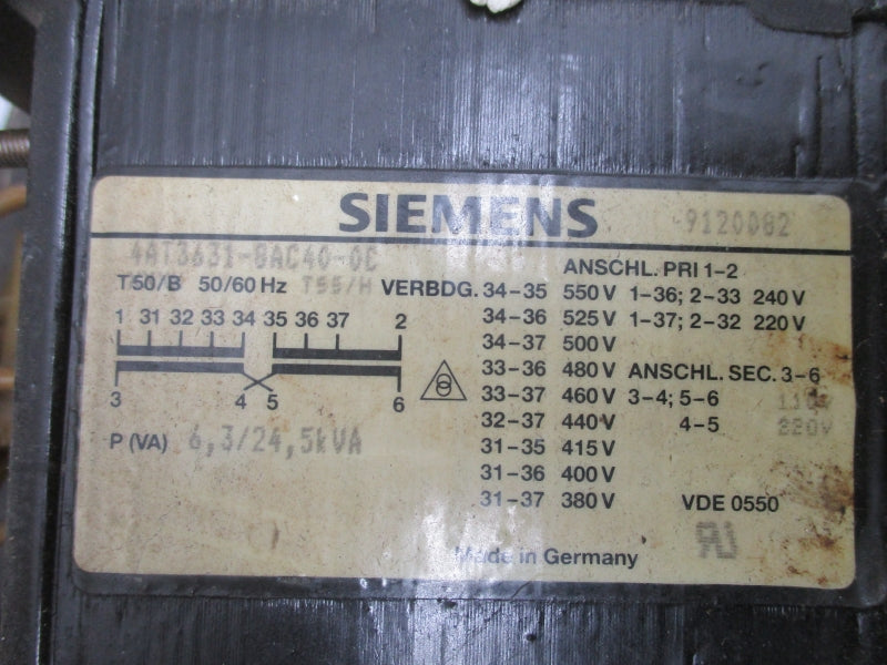 SIEMENS 4AT3631-8AC40-0C 550V NSNP