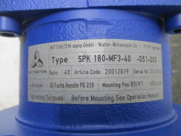 WITTENSTEIN SPK180-MF3-40-051-000 NSNP